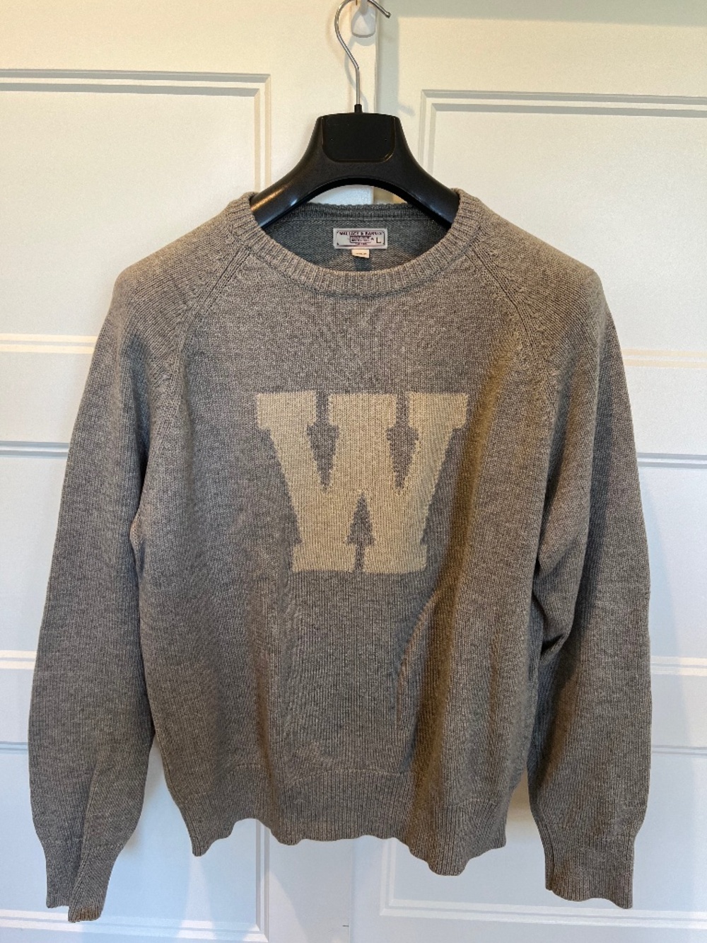 J. Crew Wallace & Barnes Cotton "W" Crewneck Sweater